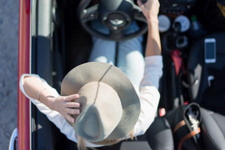 Girl In Car Car